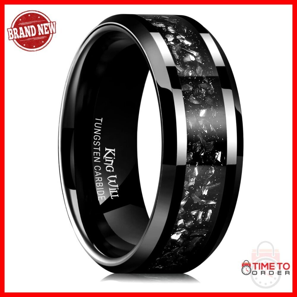 Tungsten Wedding Band 6mm/8mm Width Comfort Fit Promise Ring